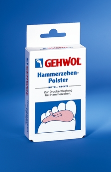 GEHWOL Hammerzehen-Polster - Weichlederkaschiertes Schaumstoffpolster mit bodenseitig verstellbarer Schlaufe 3,50EUR