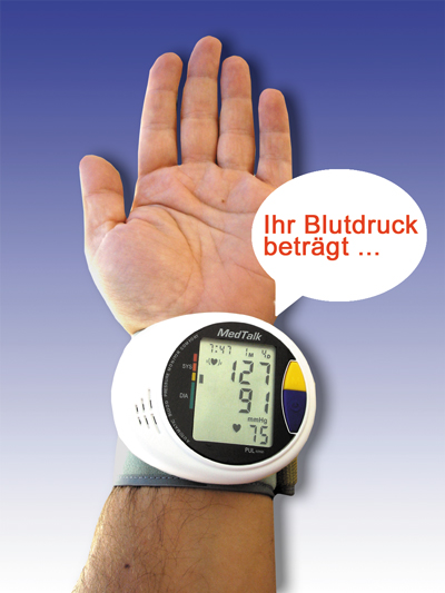 Sprechendes Blutdruckmegert - mit Speicher fr 60 gemessene Werte und Bewertung nach WHO Richtlinien 47,40EUR