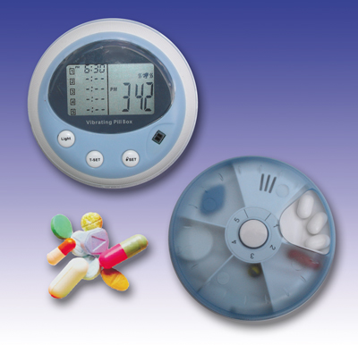 Tablettendose mit Timer - verpassen Sie nie mehr die Zeit der Einnahme Ihrer Medikamente - beleuchtetes Display und Timer 15,70EUR