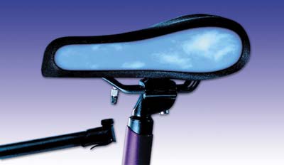 Aufblasbarer Fahrradsattel - Luftpolstersattel mit der Luftpumpe des Fahrrades aufpumpbar, fr lange und entspannte Radtouren 41,80EUR