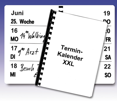 Terminkalender XXL (DIN A5 oder DIN A4) ab 8,10EUR